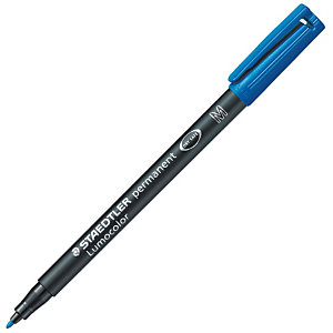 STAEDTLER Lumocolor 317 (M) Rotulador permanente, punta ojival, 1 mm, azul