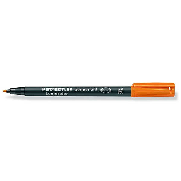 STAEDTLER Lumocolor 317 Rotulador permanente, punta ojival mediana, 1 mm, naranja - 1