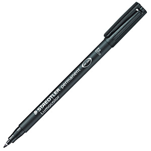 STAEDTLER Lumocolor 318 (F) Rotulador permanente, punta ojival, 0,6 mm, negro STAEDTLER Lumocolor 318 (F) Rotulador permanente, punta ojival, 0,6 mm, negro