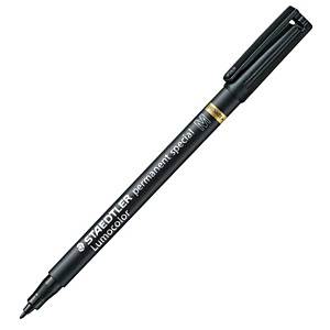 STAEDTLER Lumocolor 319, Marcatore permanente, Punta media, 1 mm, Nero