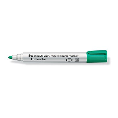 STAEDTLER Lumocolor 351-S, rotulador para pizarra blanca, punta ojival, 2 mm, verde - 1