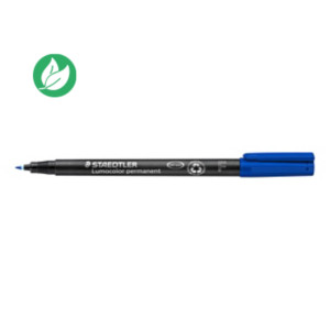 Staedtler Lumocolor Marqueur permanent Lumocolor 318 pointe ogive fine 0.6 mm - Bleu Staedtler Lumocolor Marqueur permanent Lumocolor 318 pointe ogive fine 0.6 mm - Bleu