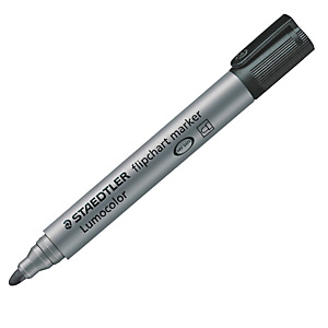 STAEDTLER Marcatore a base d'acqua Lumocolor Flipchart 356 - punta tonda 2,0mm - nero - Staedtler STAEDTLER Marcatore a base d'acqua Lumocolor Flipchart 356 - punta tonda 2,0mm - nero - Staedtler