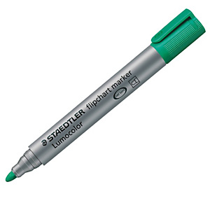 STAEDTLER Marcatore a base d'acqua Lumocolor Flipchart 356 - punta tonda 2,0mm - verde - Staedtler STAEDTLER Marcatore a base d'acqua Lumocolor Flipchart 356 - punta tonda 2,0mm - verde - Staedtler