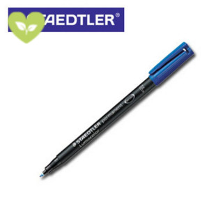 STAEDTLER Marcatore permanente Lumocolor 318, Punta fine, 0,6 mm, Blu (confezione 10 pezzi) STAEDTLER Marcatore permanente Lumocolor 318, Punta fine, 0,6 mm, Blu (confezione 10 pezzi)