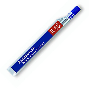 Staedtler Mars Mars Micro Carbon Mina per portamine, HB, 0,5 mm Staedtler Mars Mars Micro Carbon Mina per portamine, HB, 0,5 mm