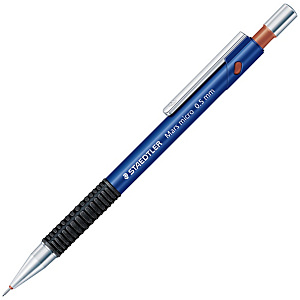 Staedtler Mars Mars Micro Portamine, Mina B da 0,5 mm, Fusto blu con grip