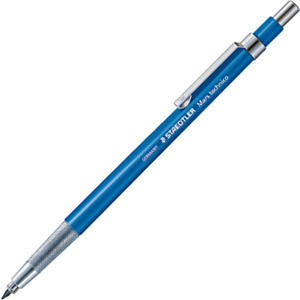 Staedtler Mars Mars Technico Portaminas, mina de 2 mm, HB, cuerpo azul