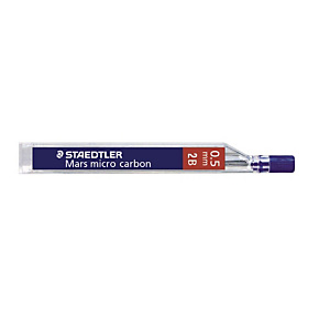 Staedtler Mars Micro Carbon Minas de recambio para portaminas, HB, 0,5 mm, estuche de 12 Staedtler Mars Micro Carbon Minas de recambio para portaminas, HB, 0,5 mm, estuche de 12