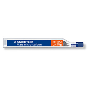 Staedtler Mars Micro Carbon Minas de recambio para portaminas, HB, 0,9 mm, estuche de 12 Staedtler Mars Micro Carbon Minas de recambio para portaminas, HB, 0,9 mm, estuche de 12