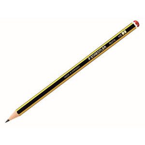 STAEDTLER Noris 120, crayon graphite, mine HB, corps hexagonal jaune et noir (Lot de 12)