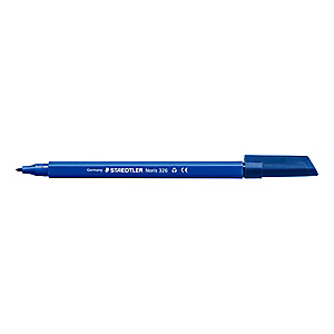 Staedtler Noris Club 326, Rotulador de punta de fibra, punta fina de 1 mm, cuerpo de polipropileno azul, tinta azul Staedtler Noris Club 326, Rotulador de punta de fibra, punta fina de 1 mm, cuerpo de polipropileno azul, tinta azul