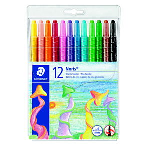 Staedtler Noris Club®, Ceras giratorias, 6 mm de diámetro, surtidas, pack de 12 Staedtler Noris Club®, Ceras giratorias, 6 mm de diámetro, surtidas, pack de 12