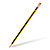 Staedtler Noris Crayon de papier avec gomme mine HB corps hexagonal jaune et noir - Boîte de 12 - 1
