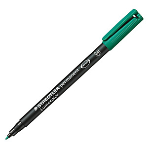 STAEDTLER Pennarello Lumocolor Permanent 317 - punta 1,0mm - verde - Staedtler STAEDTLER Pennarello Lumocolor Permanent 317 - punta 1,0mm - verde - Staedtler