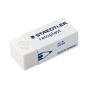 Staedtler Rasoplast 526 B30, goma de borrar 43 x 19 x 13 mm, blanco Staedtler Rasoplast 526 B30, goma de borrar 43 x 19 x 13 mm, blanco