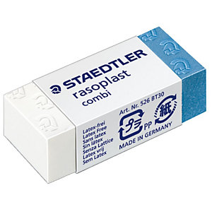Staedtler Rasoplast Combi BT30 para mina y tinta, 43 x 19 x 13 mm, blanco y azul