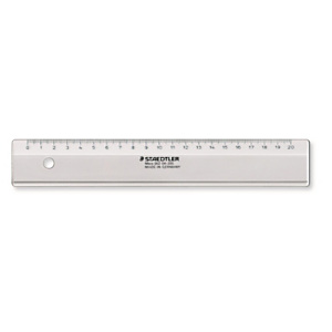 Staedtler Regla de plástico 20 cm, gris traslúcido Staedtler Regla de plástico 20 cm, gris traslúcido