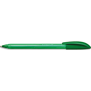 STAEDTLER Stylo bille 4320. Corps triangulaire et capuchon. Pointe moyenne 1 mm. Coloris vert STAEDTLER Stylo bille 4320. Corps triangulaire et capuchon. Pointe moyenne 1 mm. Coloris vert