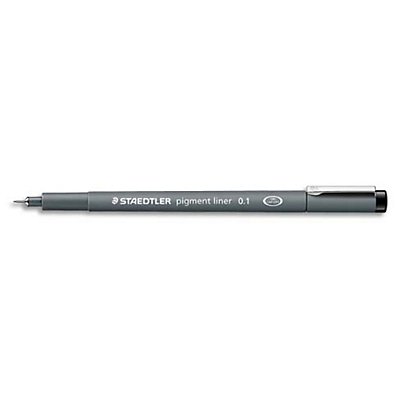 STAEDTLER Stylo-feutre Noir pointe calibrée PIGMENT LINER largeur de trait  0,1 mm - Crayons-Feutresfavorable à acheter dans notre magasin