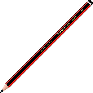 Staedtler Tradition, lápiz de grafito, mina 4B, cuerpo hexagonal negro y rojo Staedtler Tradition, lápiz de grafito, mina 4B, cuerpo hexagonal negro y rojo