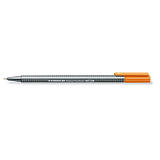 Staedtler Triplus 334 Bolígrafo fineliner, punta superfina, cuerpo gris de polipropileno, tinta marrón Staedtler Triplus 334 Bolígrafo fineliner, punta superfina, cuerpo gris de polipropileno, tinta marrón