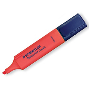Staedtler Triplus® Textsurfer Classic, marcador punta biselada, ancho línea de 1 a 5 mm, rojo neón Staedtler Triplus® Textsurfer Classic, marcador punta biselada, ancho línea de 1 a 5 mm, rojo neón