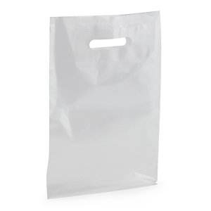 Standard Plastic Carrier Bags without Gusset, 100% Recycled
