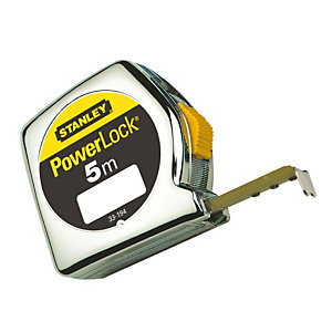 STANLEY Flessometro PowerLock - 5 m - larghezza nastro 1,9 cm
