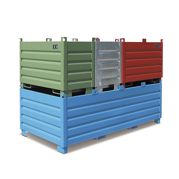 Stapelcontainer Bauer 120 x 240 x 85 cm blauw - 2
