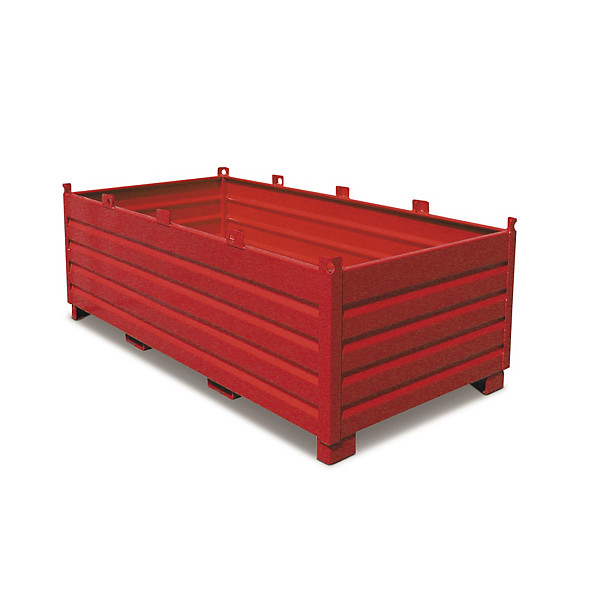 Stapelcontainer Bauer 120 x 240 x 85 cm rood - 1