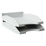 Staples Bandeja de correspondencia, A4, poliestireno, gris Staples Bandeja de correspondencia, A4, poliestireno, gris