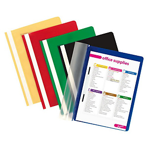 Staples Básico, Dossier fástener plástico, A4, polipropileno, 30 hojas, colores surtidos Staples Básico, Dossier fástener plástico, A4, polipropileno, 30 hojas, colores surtidos