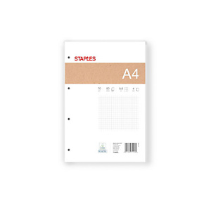 Staples Bloc Direction - 21 x 29,7 cm - A4 - 70 g/m² - 50 pages - 5x5 - Perforé Staples Bloc Direction - 21 x 29,7 cm - A4 - 70 g/m² - 50 pages - 5x5 - Perforé
