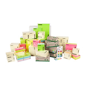 Staples Blocs de notas autoadhesivas, 102 x 76 mm, 70 gramos, amarillo pastel Staples Blocs de notas autoadhesivas, 102 x 76 mm, 70 gramos, amarillo pastel