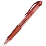 Staples Bolígrafo retráctil de gel, cuerpo de plástico rojo con grip, tinta roja Staples Bolígrafo retráctil de gel, cuerpo de plástico rojo con grip, tinta roja