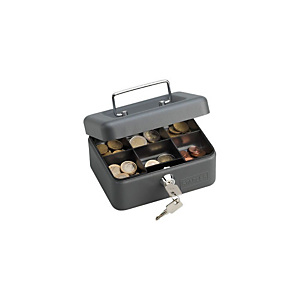 Staples Caja de caudales mediana gris Staples Caja de caudales mediana gris