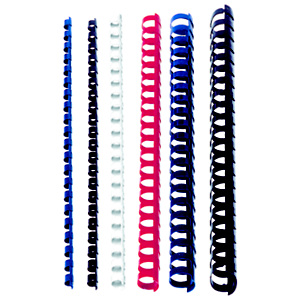 Staples Canutillos de plástico negro 10 mm 55 hojas 100 unid Staples Canutillos de plástico negro 10 mm 55 hojas 100 unid