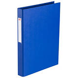 Staples Carpeta de 2 anillas de tipo O de 25 mm, A4, cartón plastificado, lomo 40 mm, azul Staples Carpeta de 2 anillas de tipo O de 25 mm, A4, cartón plastificado, lomo 40 mm, azul