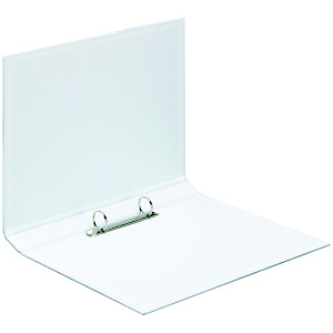 Staples Carpeta de 2 anillas de tipo O de 25 mm, A4, cartón plastificado, lomo 40 mm, blanco Staples Carpeta de 2 anillas de tipo O de 25 mm, A4, cartón plastificado, lomo 40 mm, blanco
