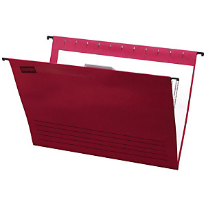 Staples Carpeta colgante para cajón A4 lomo V roja Staples Carpeta colgante para cajón A4 lomo V roja