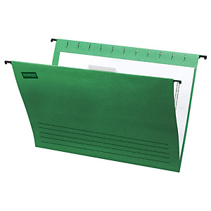 Staples Carpeta colgante para cajón A4 lomo V verde Staples Carpeta colgante para cajón A4 lomo V verde