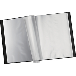 Staples Carpeta de fundas A4, 12 fundas, portada personalizable, cubierta flexible, negro Staples Carpeta de fundas A4, 12 fundas, portada personalizable, cubierta flexible, negro