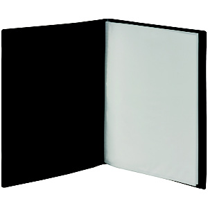 Staples Carpeta de fundas A4, 20 fundas, lomo personalizable, negro Staples Carpeta de fundas A4, 20 fundas, lomo personalizable, negro