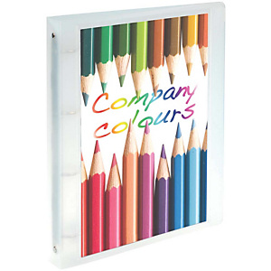 Staples Carpeta personalizable canguro de 4 anillas de 30 mm A4 lomo 40 mm de polipropileno traslúcido cristal Staples Carpeta personalizable canguro de 4 anillas de 30 mm A4 lomo 40 mm de polipropileno traslúcido cristal