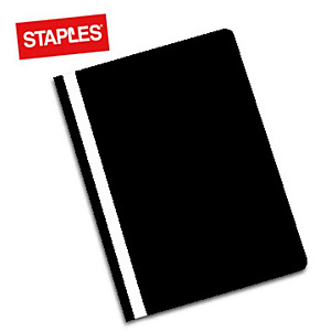 Staples Cartellina con fermaglio ad aghi, Capacità 30 fogli, Polipropilene, A4, Nero (confezione 25 pezzi) Staples Cartellina con fermaglio ad aghi, Capacità 30 fogli, Polipropilene, A4, Nero (confezione 25 pezzi)