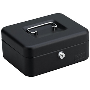 Staples Cassetta portavalori, 200 x 160 x 88 mm, Nero<BR> Staples Cassetta portavalori, 200 x 160 x 88 mm, Nero<BR>