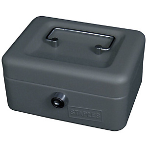 Staples Cassetta portavalori - Dimensioni (l x p x h) cm 15 x 11,5 x 7,5 - Colore grigio Staples Cassetta portavalori - Dimensioni (l x p x h) cm 15 x 11,5 x 7,5 - Colore grigio