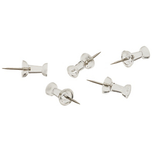 Staples Chinchetas de cabeza transparente, paquete de 100 Staples Chinchetas de cabeza transparente, paquete de 100