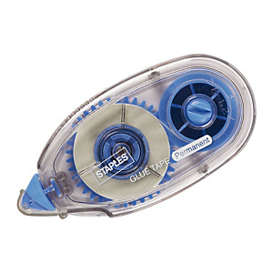 Staples Cinta adhesiva, permanente, azul Staples Cinta adhesiva, permanente, azul